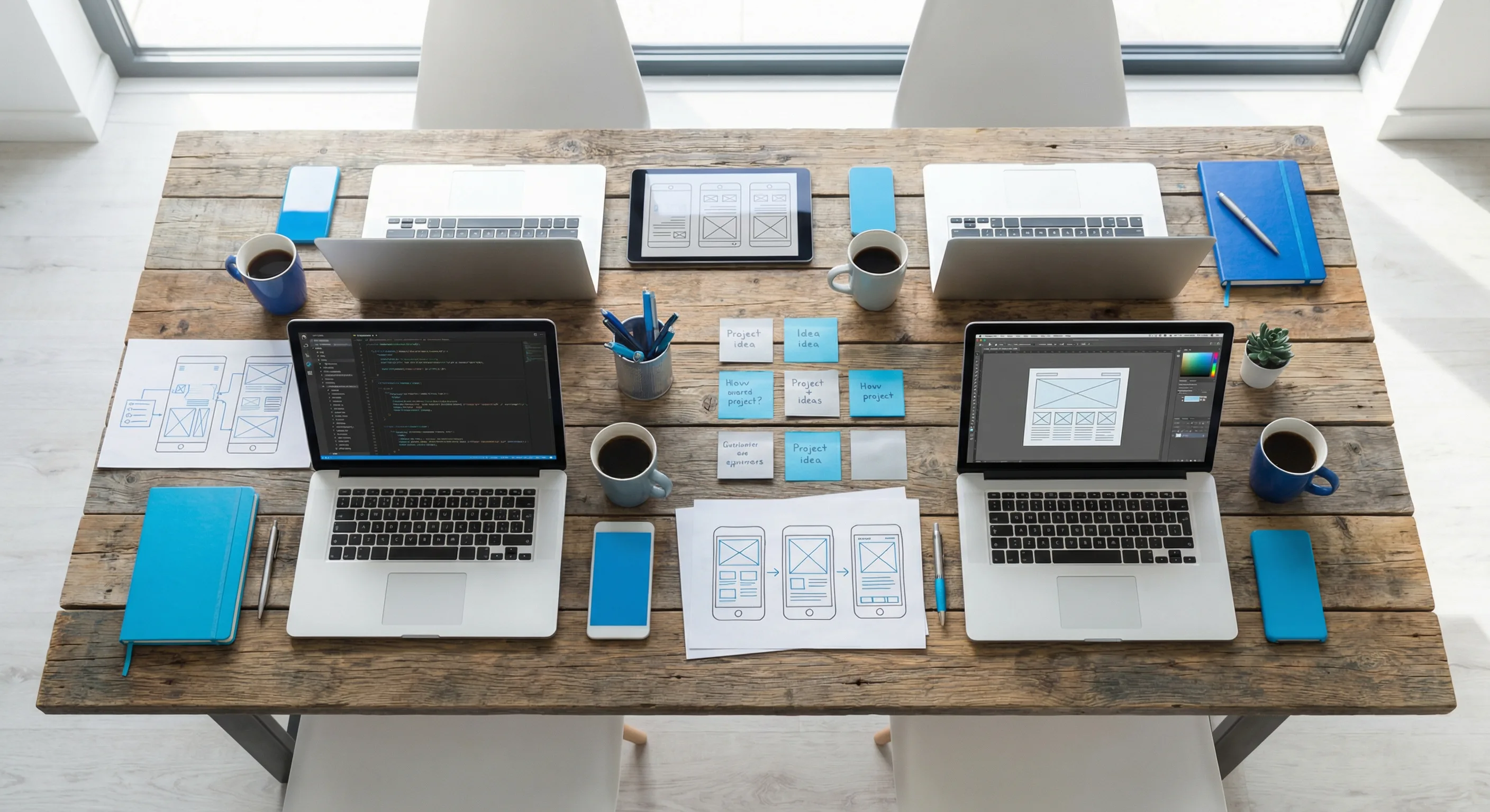 SilverDots IT Solutions team workspace - collaborative software development and web design in Cardiff